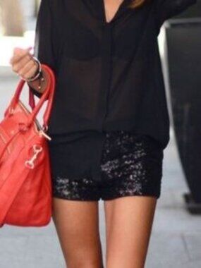NWOT Express Sequin Shorts